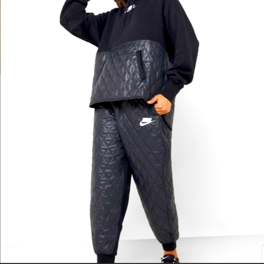 Nike Black Quilted Pants